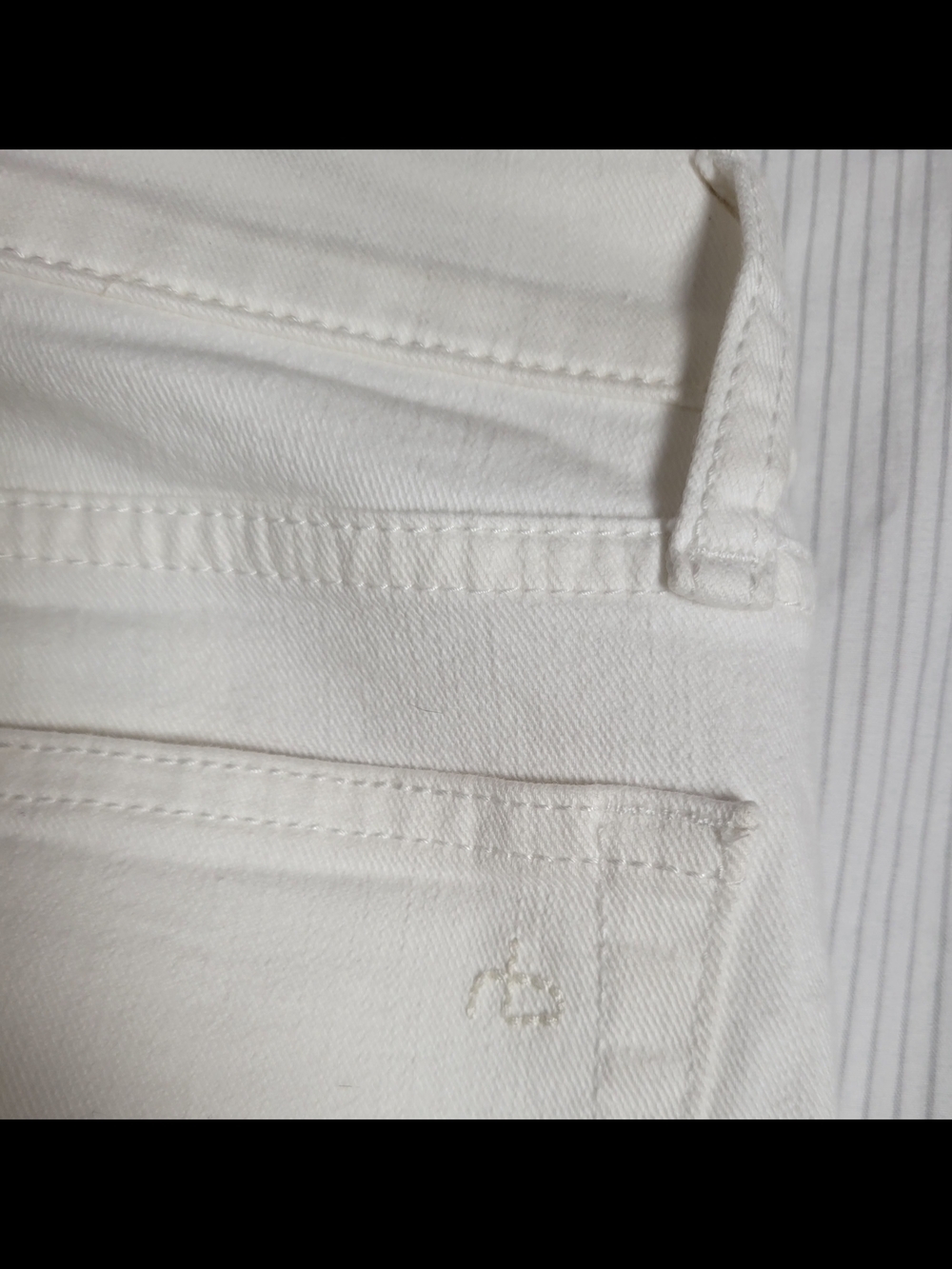 rag & bone Men's Skinny White Jeans - Picture 4 of 9